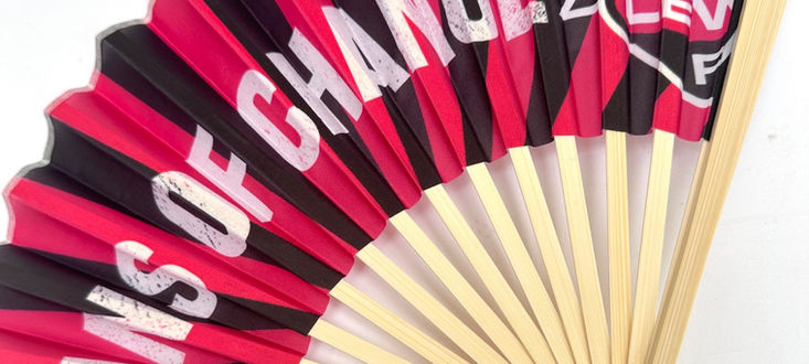Custom Folding Fan for sporting event