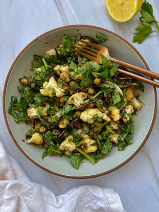 Roasted Cauliflower Salad