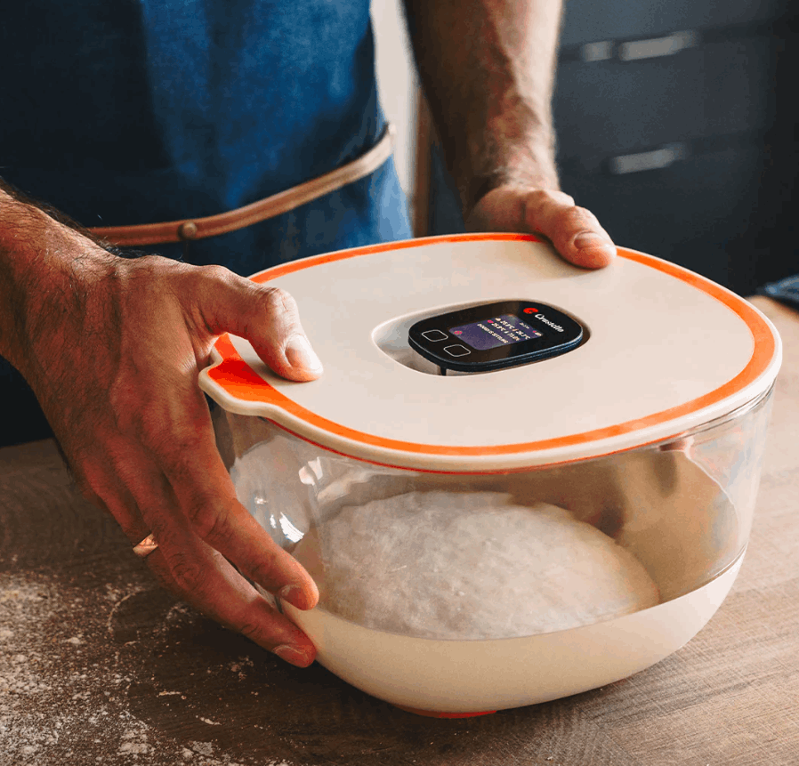 Crustello smart dough bowl on Kickstarter with sensor technology