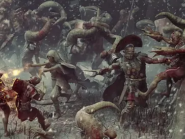 Cohors Cthulhu adventure wargame Kickstarter - Modiphius Roman vs Cthulhu Mythos 28mm miniatures