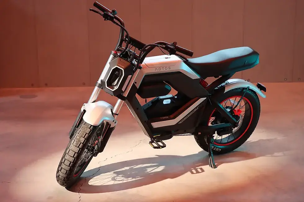 AOTOS Flux X26 eBike on Kickstarter, moto-style street-legal electric bike with 100Nm torque and 2000W peak output