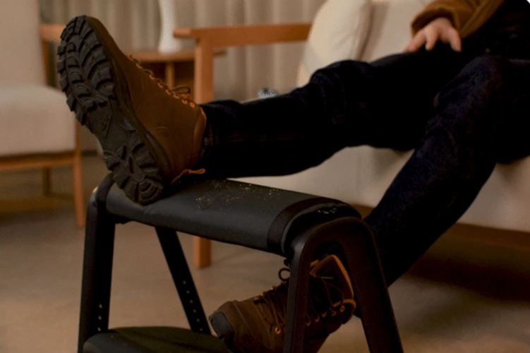 Roumo Dual Rest LC99 footrest with eco-friendly fabric and dual support