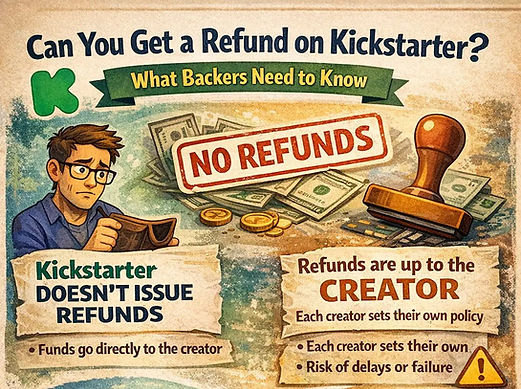 How refunds work on Kickstarter and what backers should expect