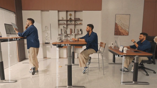 Sunaofe Desk on Kickstarter adjustable sit-stand workstation