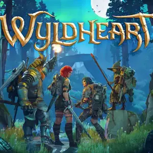 Wyldheart RPG on Kickstarter — four co-op characters in a dark fantasy forest