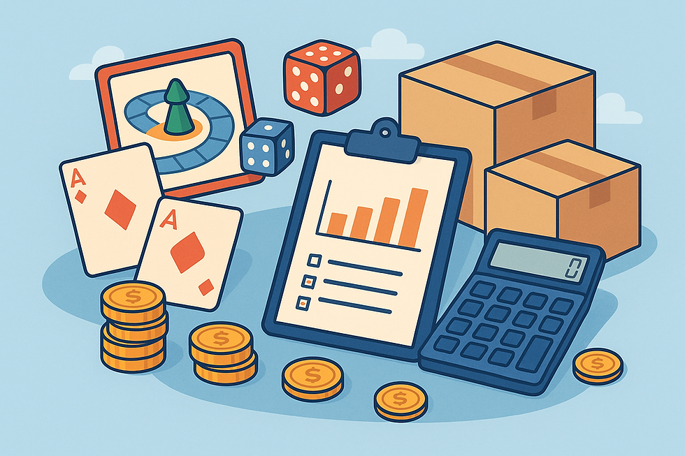 Board game crowdfunding cost planning