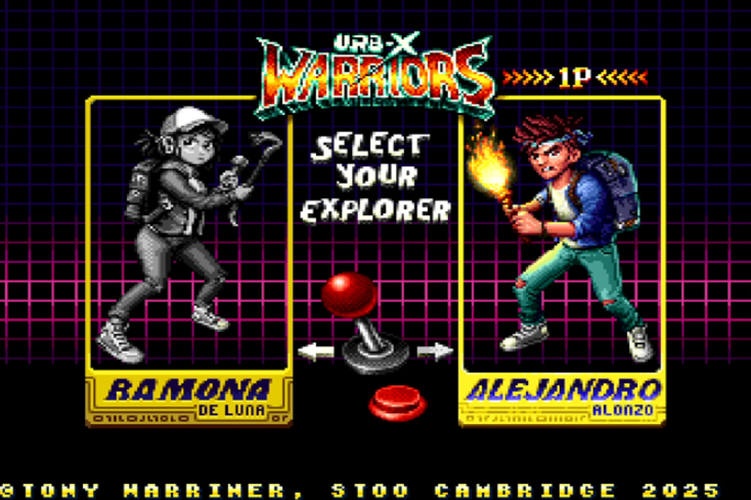 UrbX Warriors Kickstarter pixel adventure game for Spectrum Next and PC