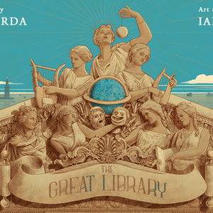 The Great Library Game on Kickstarter strategic board game