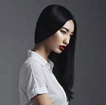 Asian hair model