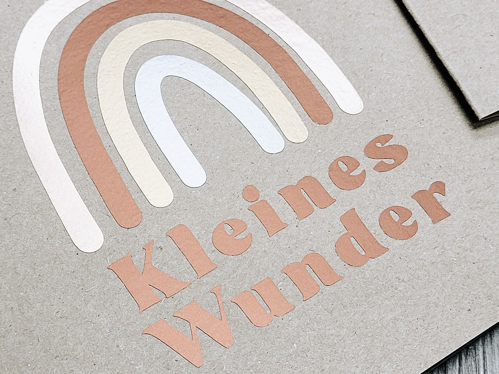 Miniaturbild: Kleines Wunder - Geburtskarte - Klappkarte