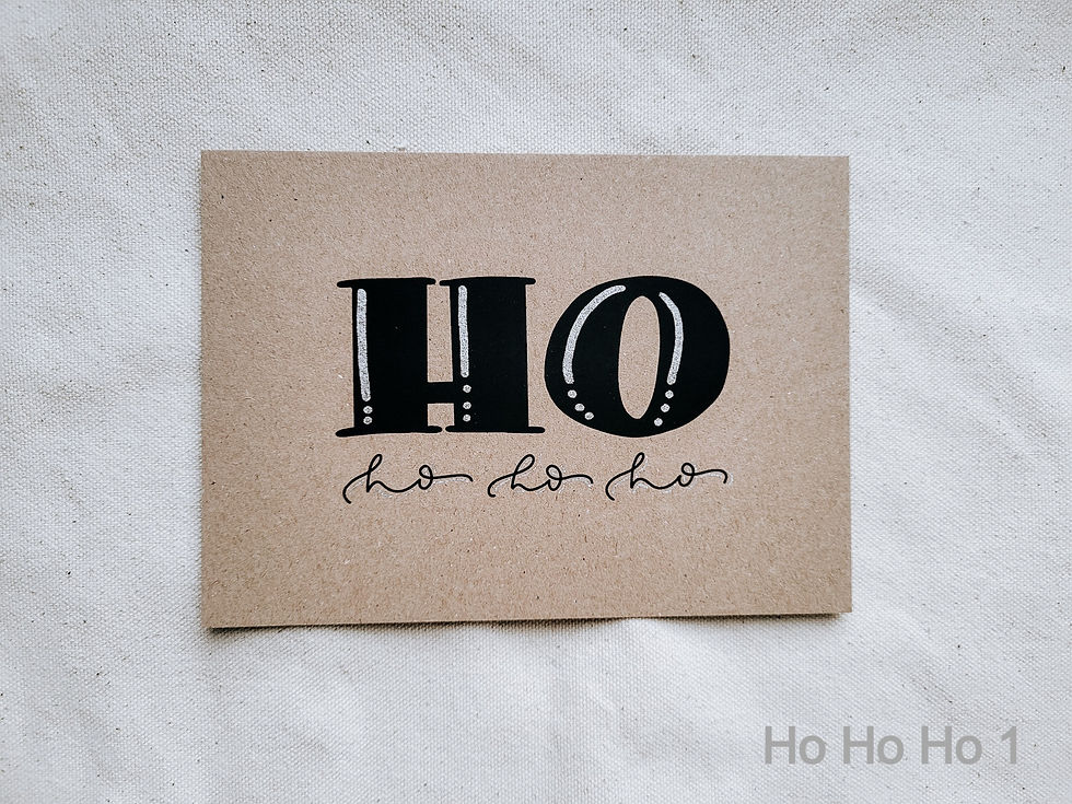 Miniaturbild: Einzelne Weihnachtspostkarten - Handlettering