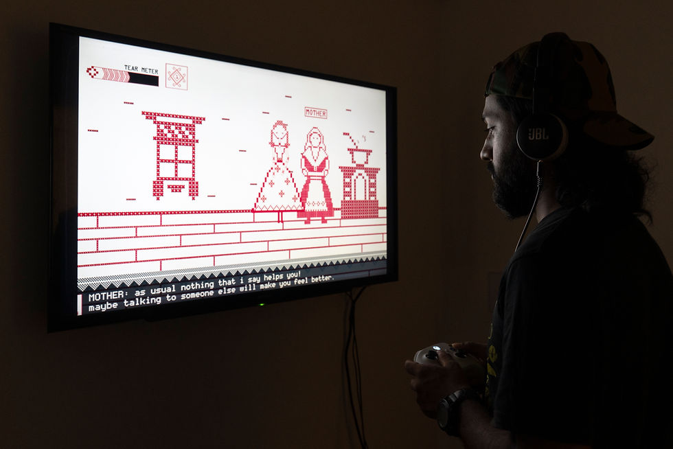 ‘The Bride Who Couldn't Stop Crying' © Afrah Shafiq. Installation view at ‘Where the Spirit Meets the Bone’ 2025, courtesy Kehkasha Sabah. Photo ©Aranya Kashyap