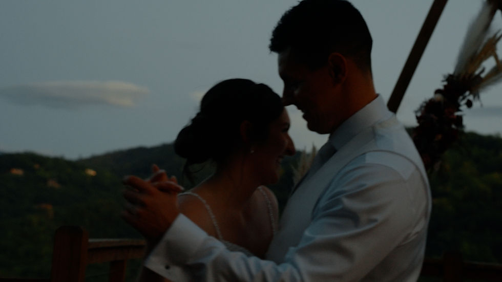 bride and groom's first dance