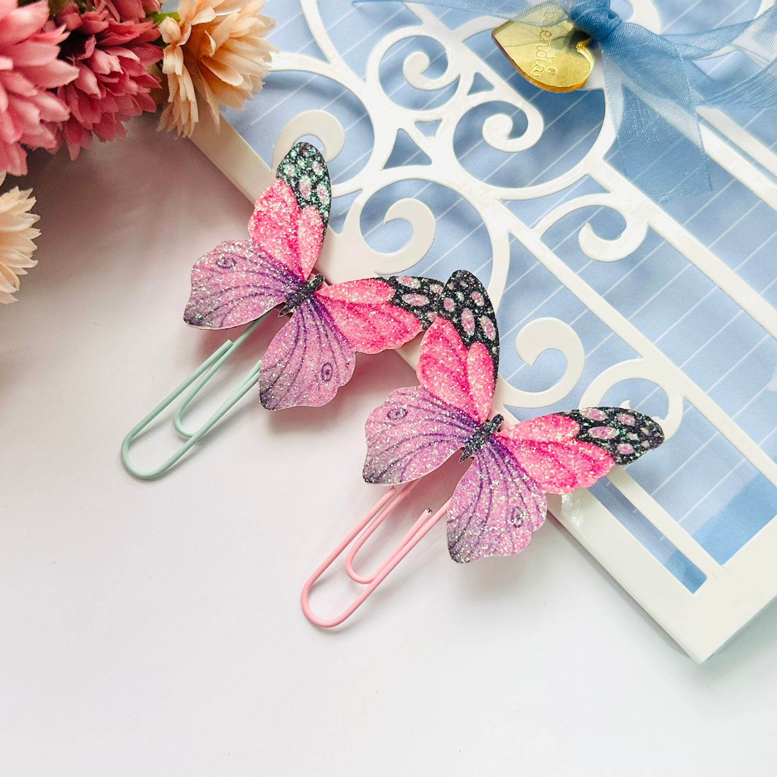 Kit com 2 clipes - Borboleta