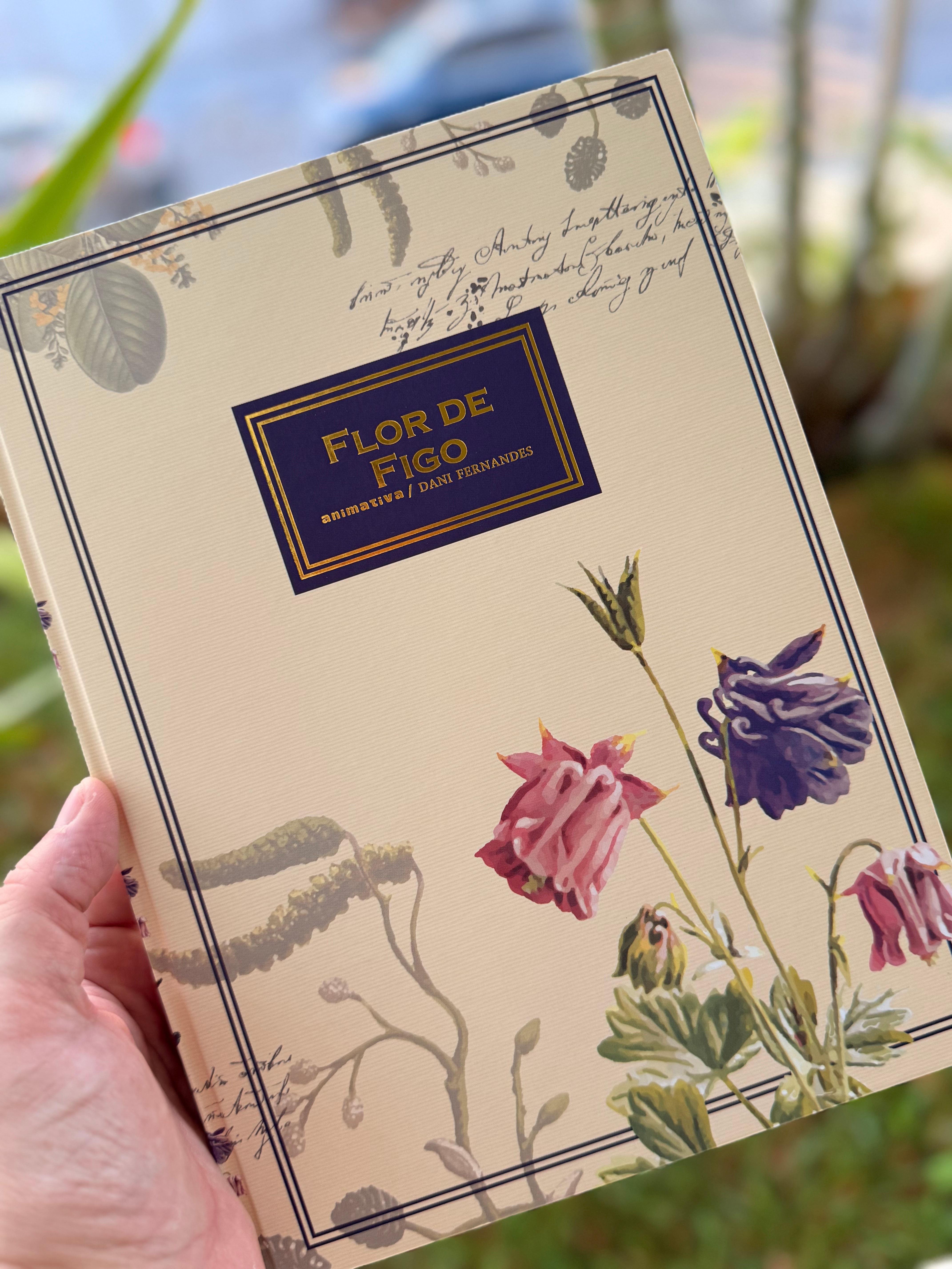Caderno Colegial Dani Fernandes Flor de Figo 160F Animativa