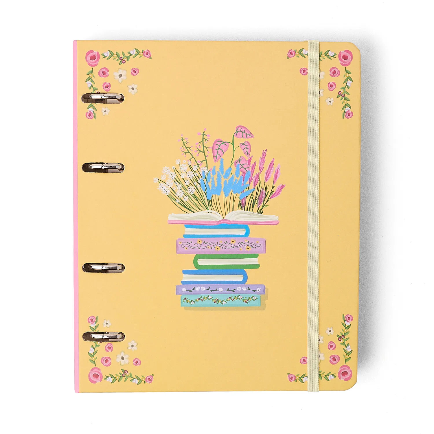 Caderno Criativo Argolado Office Duo Quintal Literário Pautado & Pontado A5 Cont