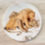 Thumbnail: Botanical Illustration Cats Coasters Set of 4