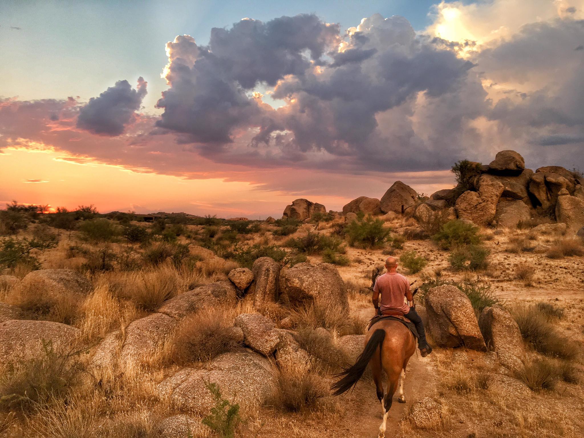 Sonoran Preserve before the storm