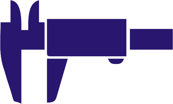 Logo Metalltechnik Schieblehre blau Tobias Maier