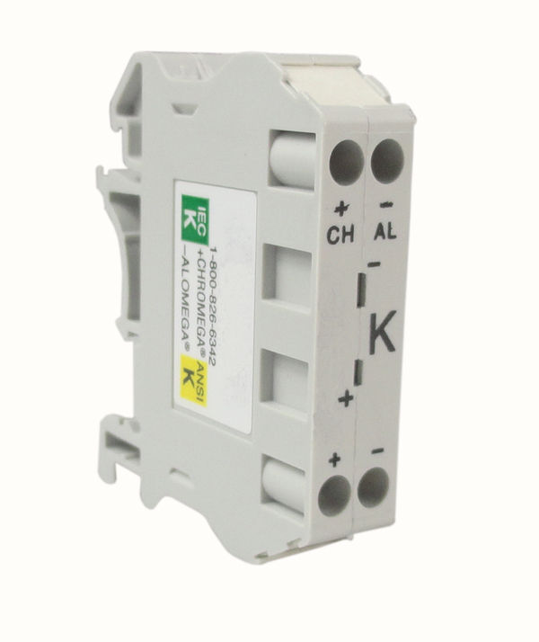 Thumbnail: DIN Rail Terminal Type K ± Pair with Built-in Mini Socket