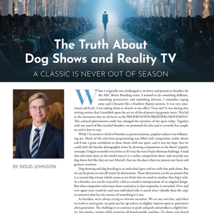 The Truth about Dog Shows and Reality TV