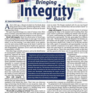 Bringing Integrity Back