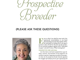 Dear Prospective Breeder