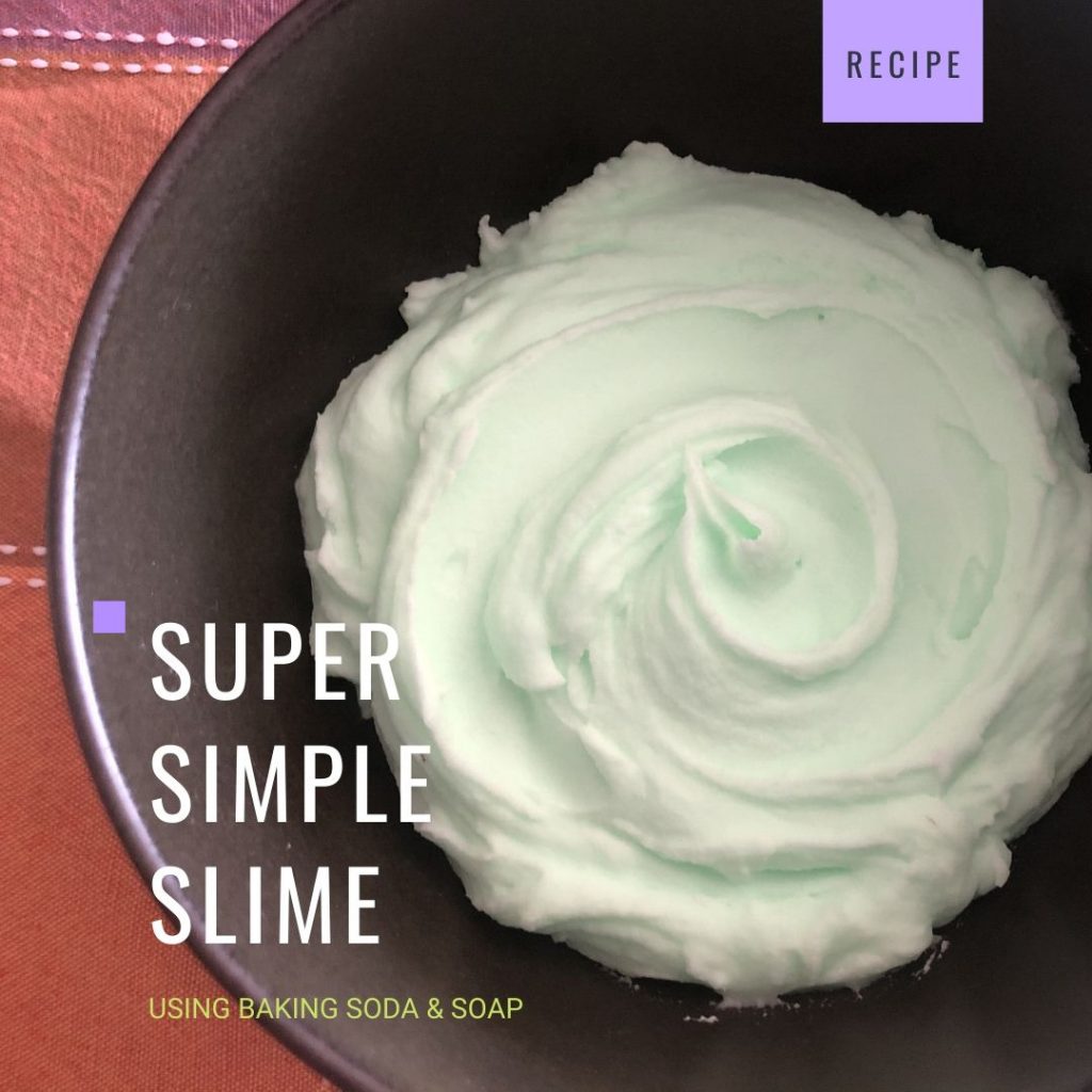 A super simple slime recipe with only baking soda and soap. Check it out here. Via Insider Mom