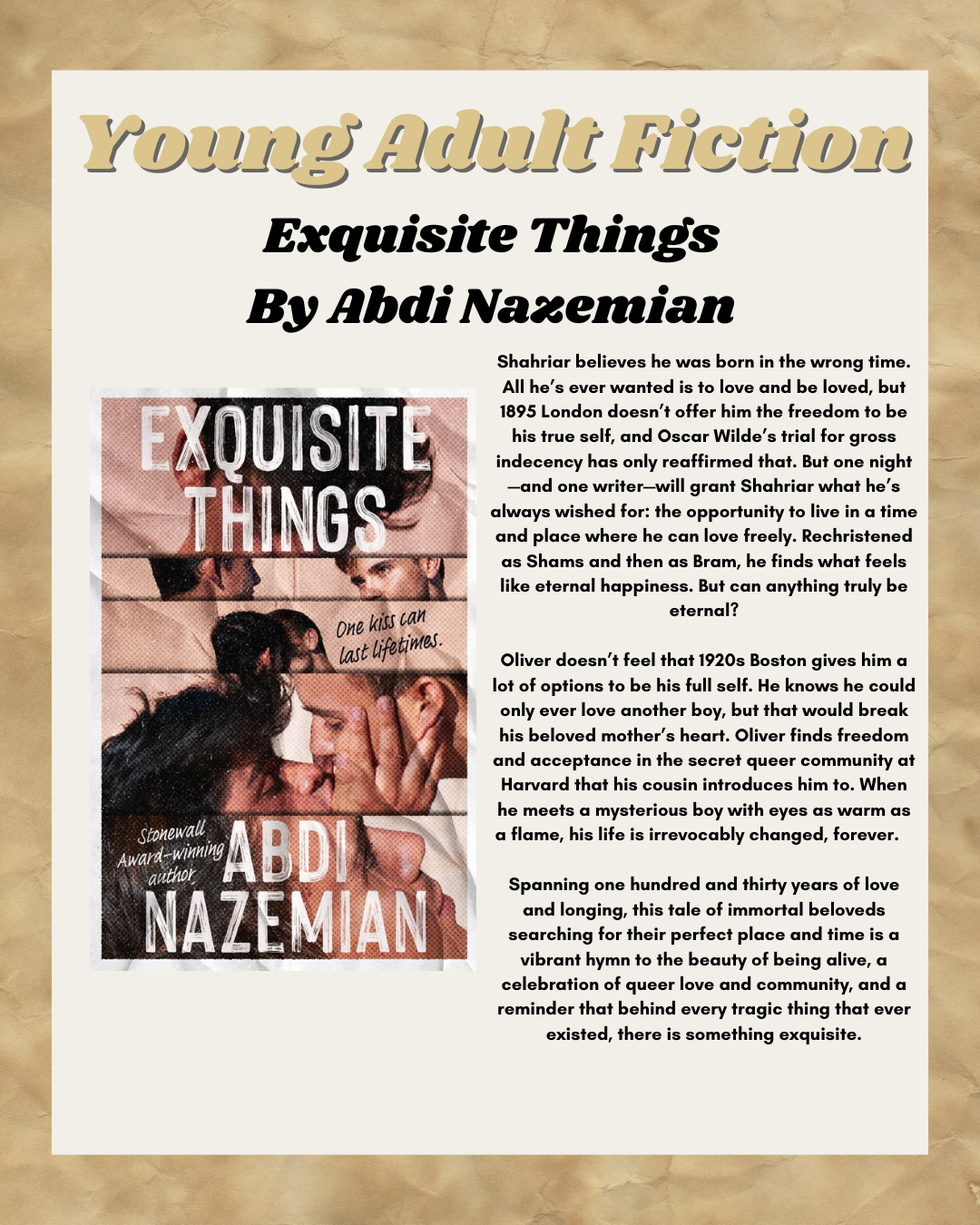 New Release Tuesday - Exquisite Things