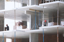 Commercial Builders On the Jobsite Constructing a Multi-Level Complex