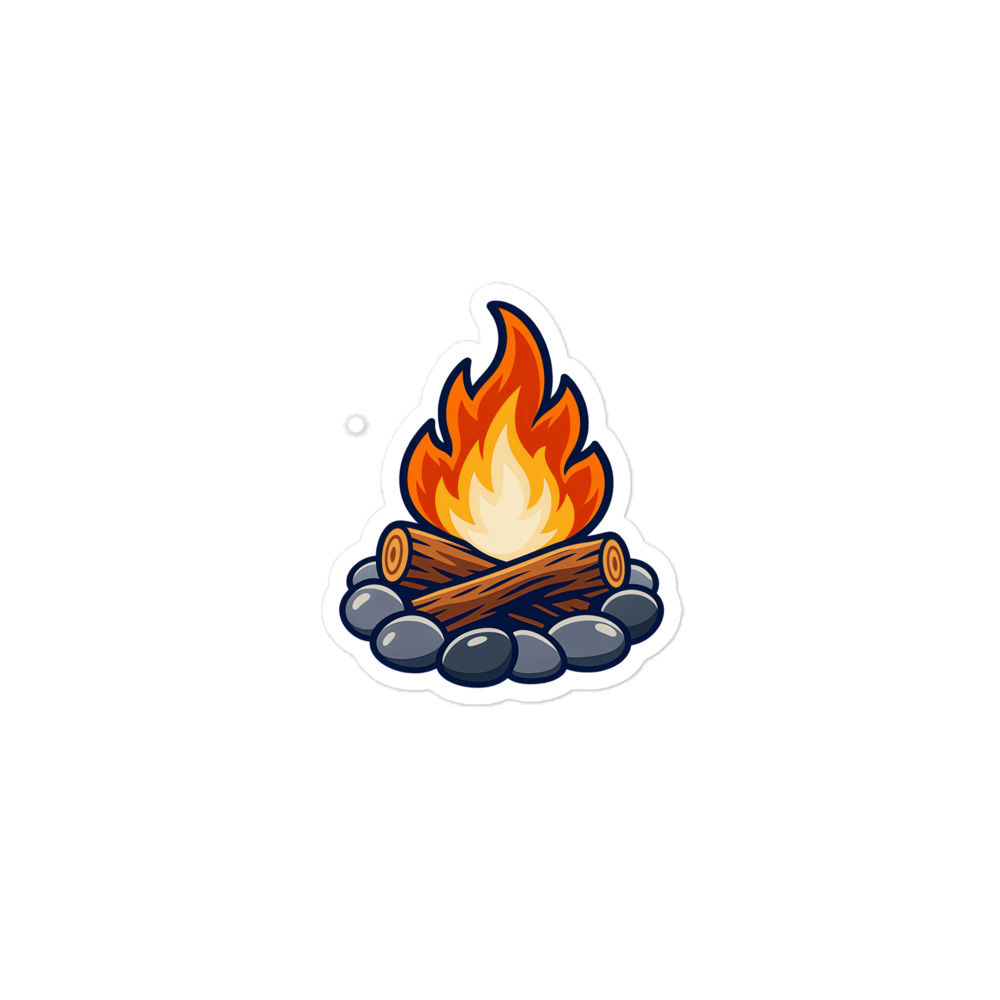 Campfire Emoji Bubble-free stickers