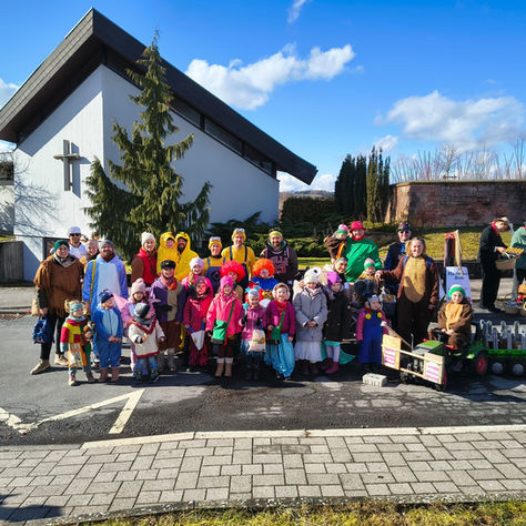 Die SpVgg beim Fasnachtsumzug der FG Heeschter Berkediebe