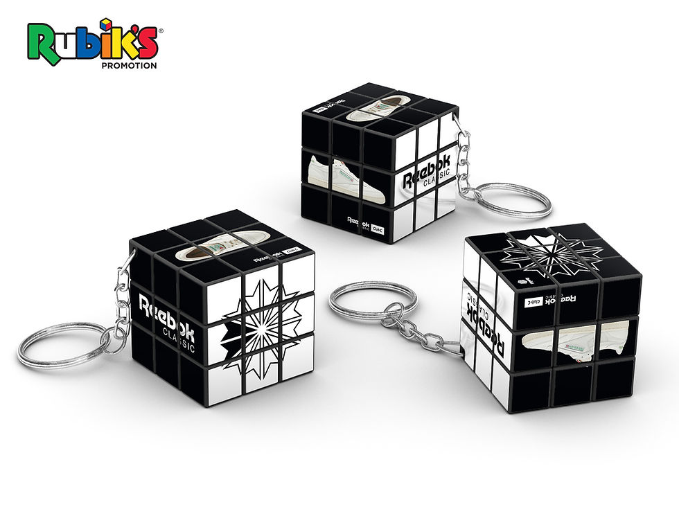 Thumbnail: RUBIK'S CUBE 3X3 KEY CHAIN 34mm