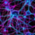 Neuronal network with neurons and synapses. Bright neon colors. Very photorealistic..jpg