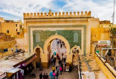 bab Boujloud FES, blue gate - green side