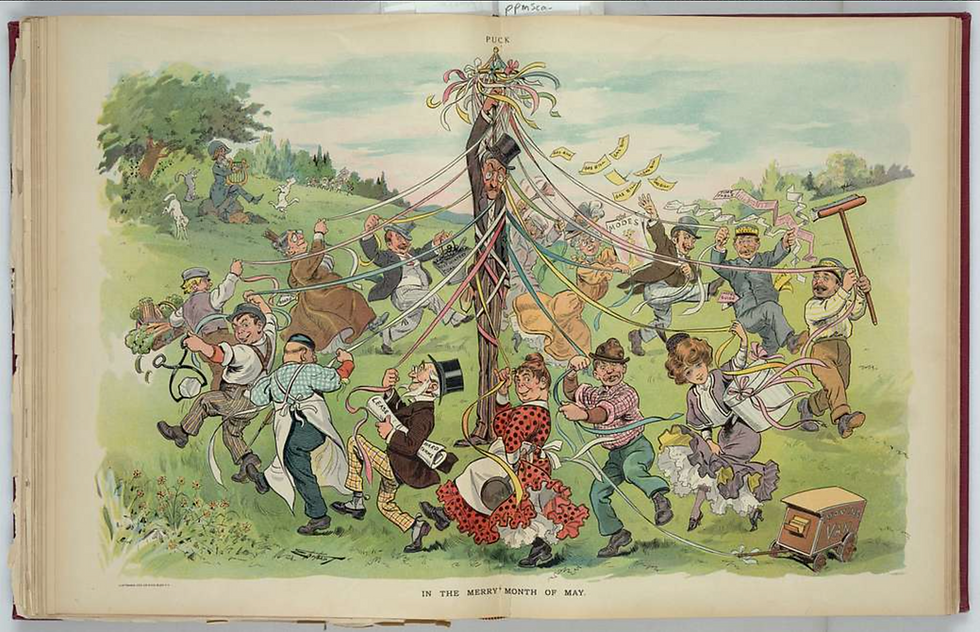 vintage beltane illustration from 1905