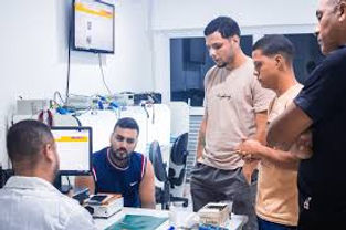 Alunos em treinamentos