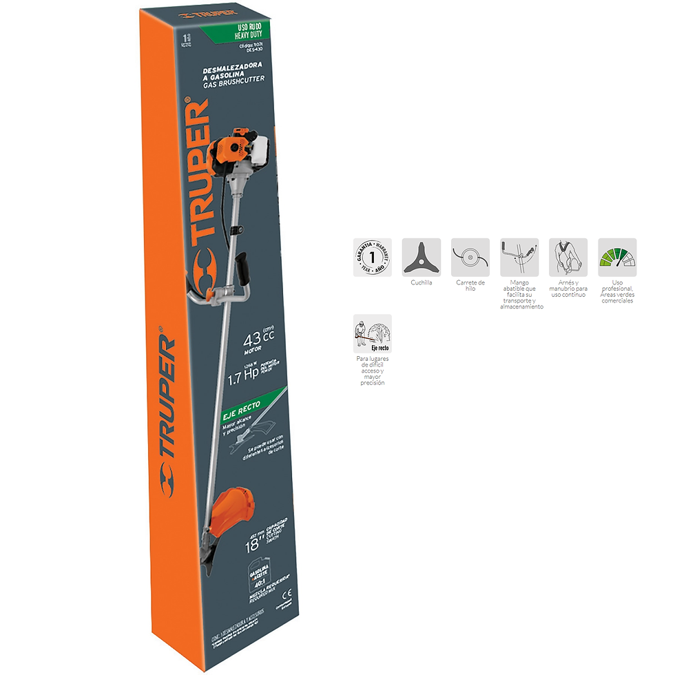 Miniatura: Desmalezadora a gasolina 43 cc mango 'bici', 18' corte DES-430 11031