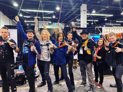 At the Mark Wood Viper Violin Booth for NAMM 2019