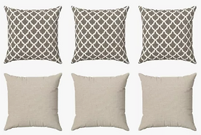 Kit 6 Capas Para Almofadas 45x45