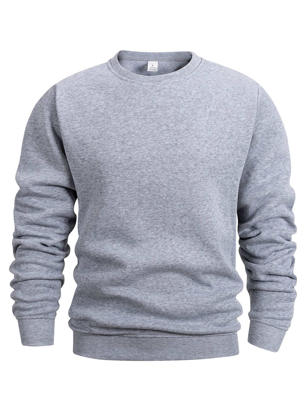 Thumbnail: Men's Crew Neck Sweatshirts Solid Color Sweatwear Spring Outdoor Casual Daily Lo