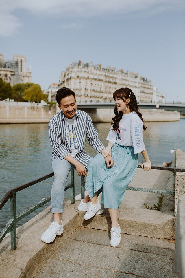 Tan chảy bộ ảnh Trấn Thành và Hari Won tại Paris: Khoá môi, tay trong tay cực ngọt, nhìn vào là muốn yêu ngay! - Ảnh 3.
