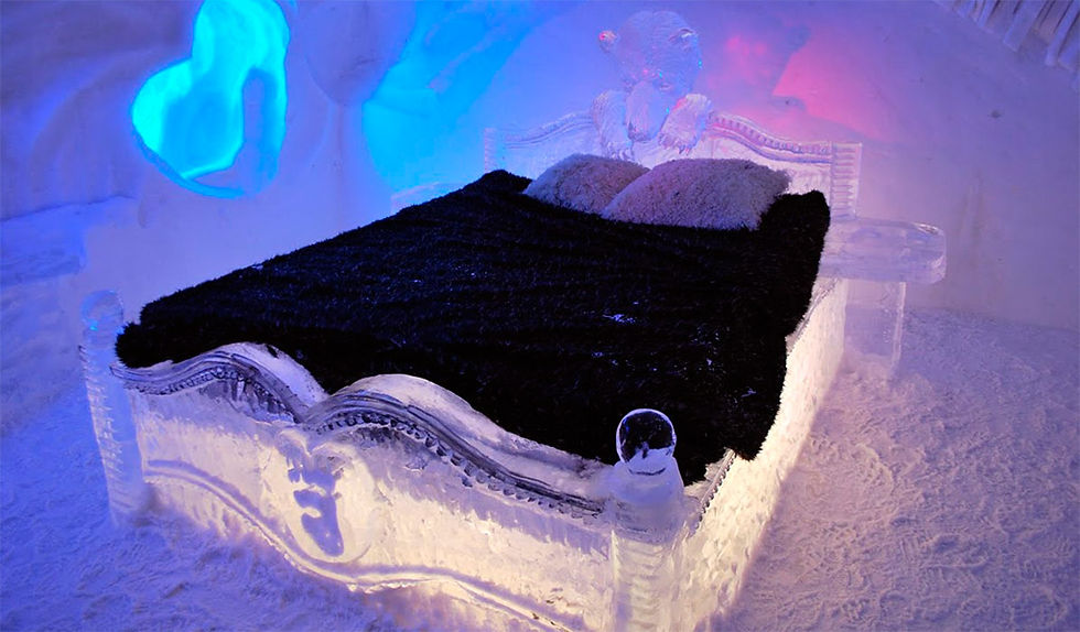 Hotel De Glace, khách sạn băng đáng trải nghiệm.