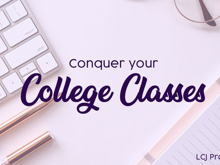 How To Conquer Your College Classes