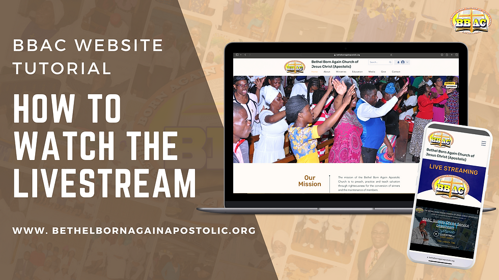 BBAC Website Tutorial #1 - How to Watch the Livestream