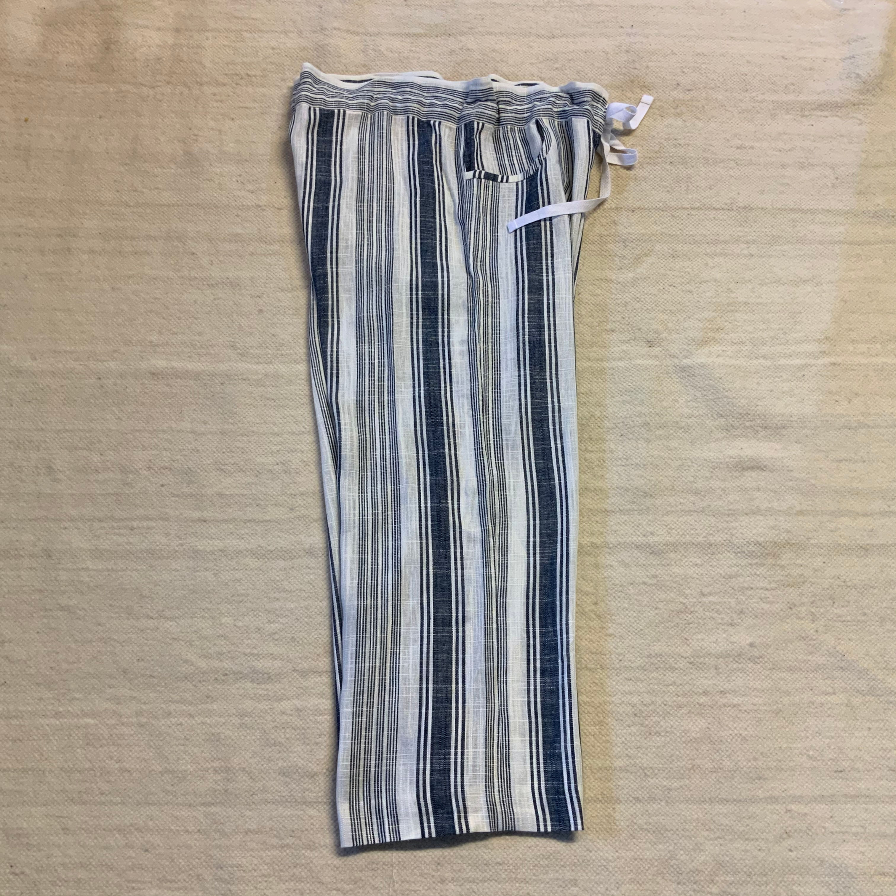リネンストライプパンツ