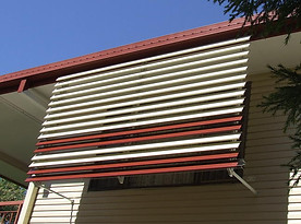 Outdoor external aluminium shutters and window louvres