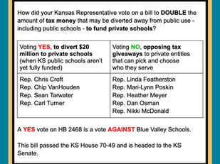 How did BV-area legislators vote on a bill to give MORE tax money to private schools?