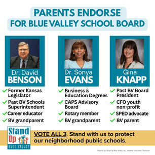 Benson, Evans, Knapp are personally invested; endorsed by BV parents