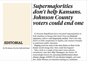 Kansas City Star editorial from Oct. 13, 2024 (Kellie Warren: an extremist running as a moderate)